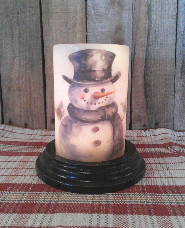Big Chill Snowman Wax Candle Sleeve