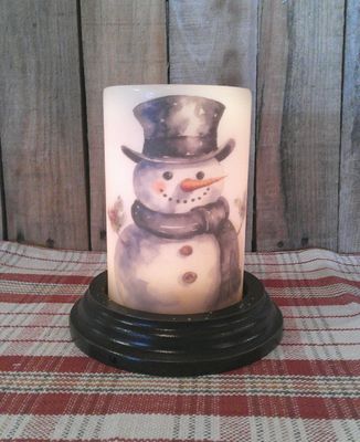 Big Chill Snowman Wax Candle Sleeve