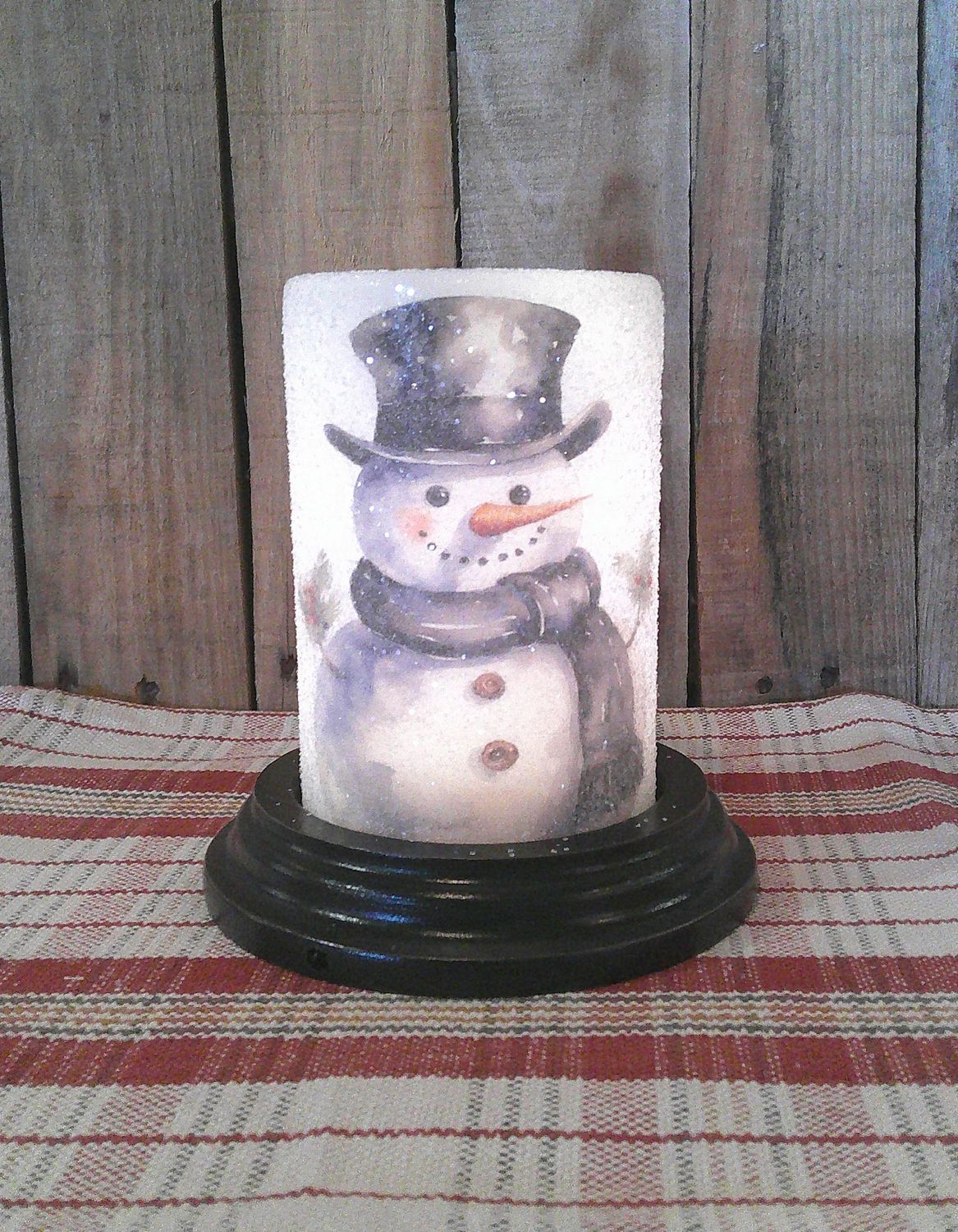 Big Chill Snowman Wax Candle Sleeve