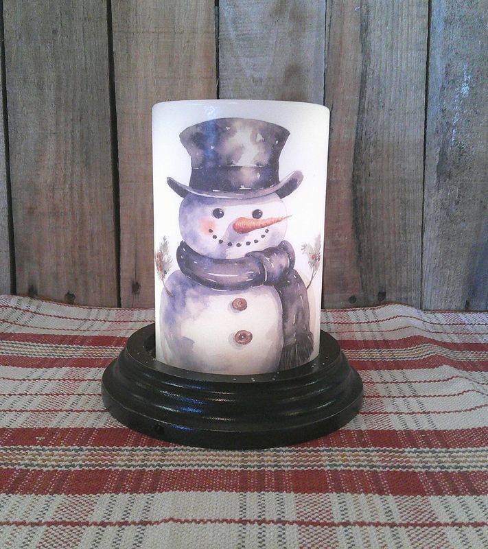 Big Chill Snowman Wax Candle Sleeve