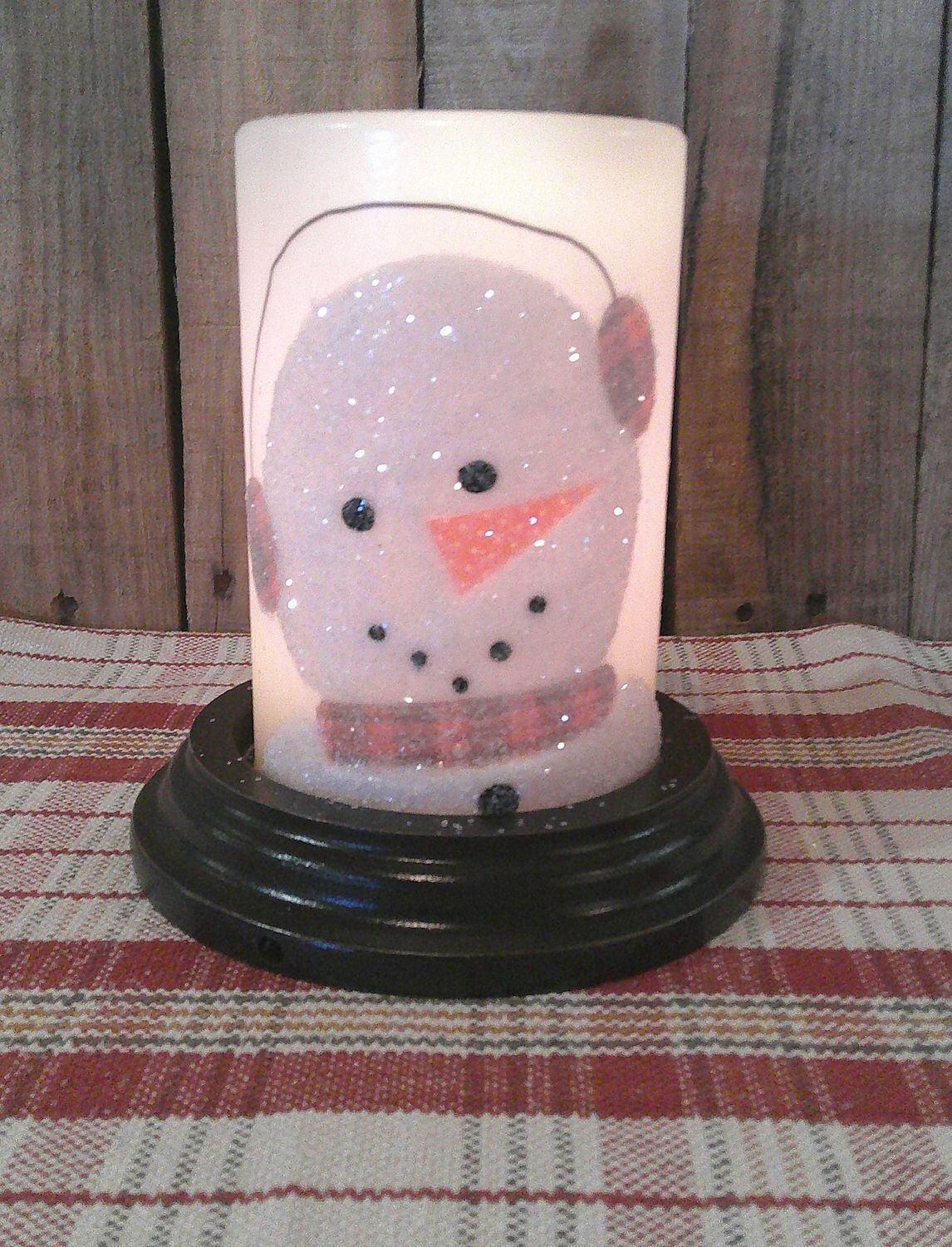 BRR Snowman Wax Candle Sleeve