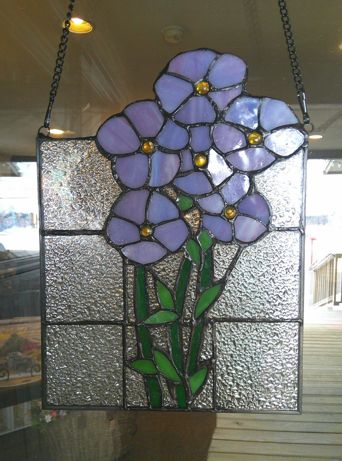 Purple Flower Window