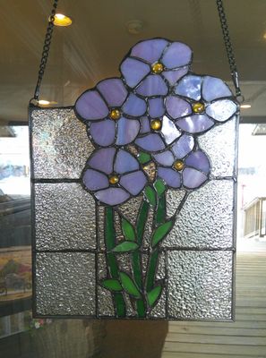 Purple Flower Window