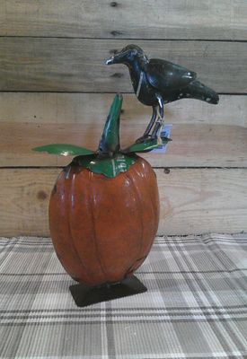 Crow On Pumpkin