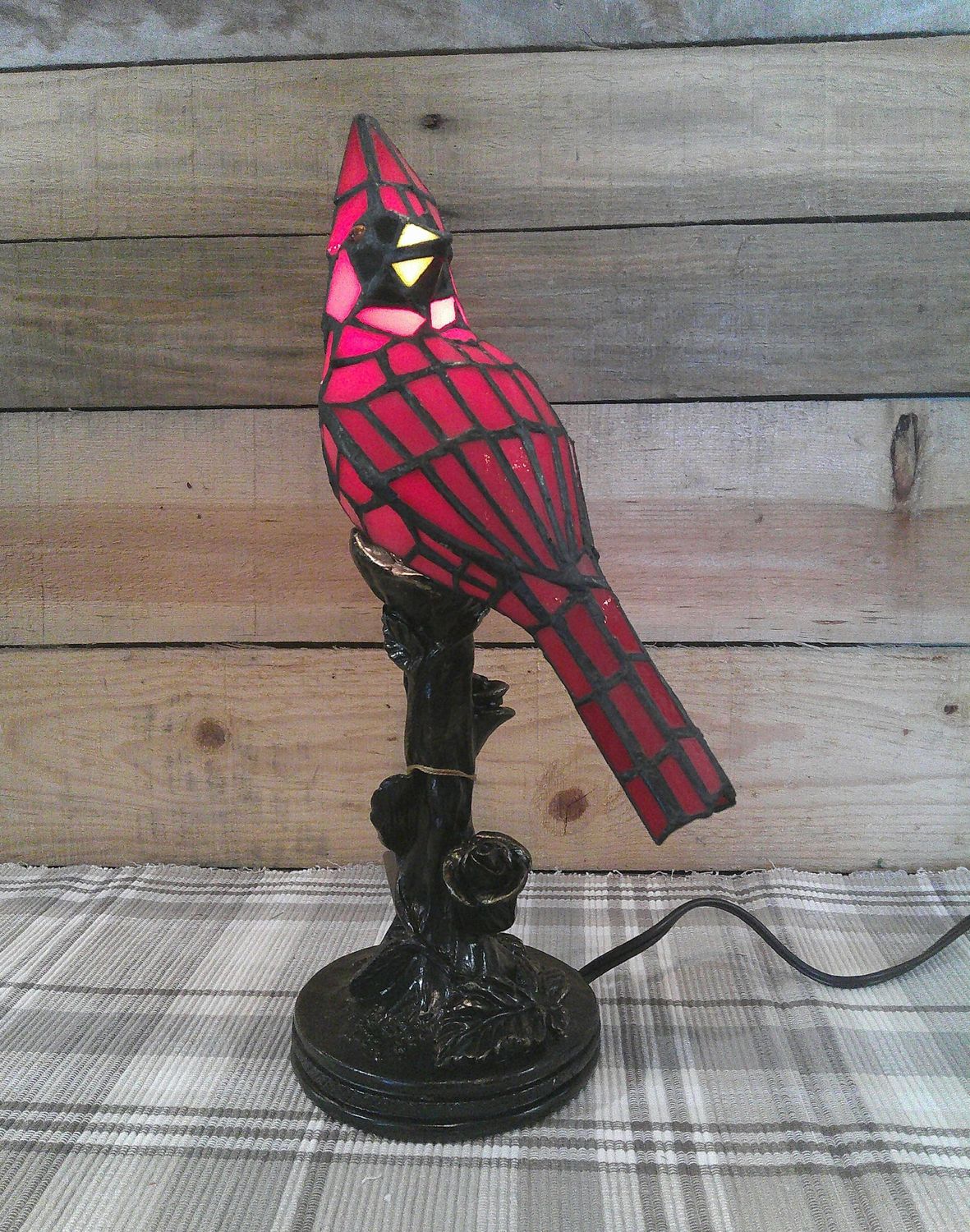 Red Cardinal Lamp