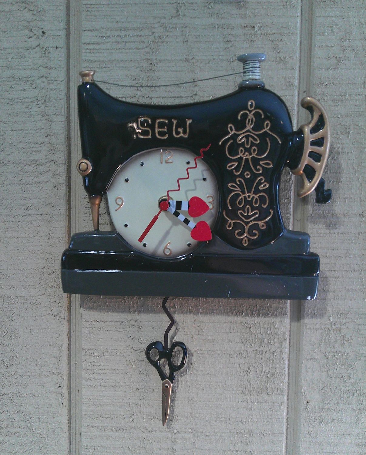 Sewing Machine Clock