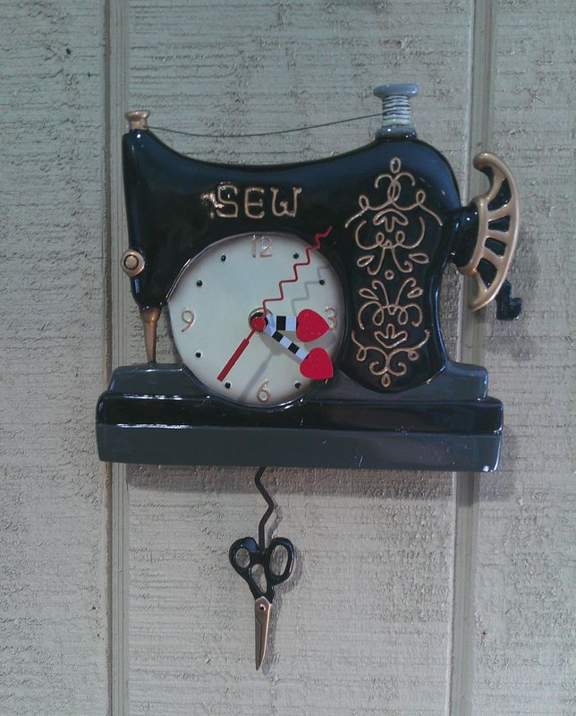 Sewing Machine Clock