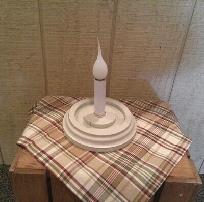 Country White Round Base