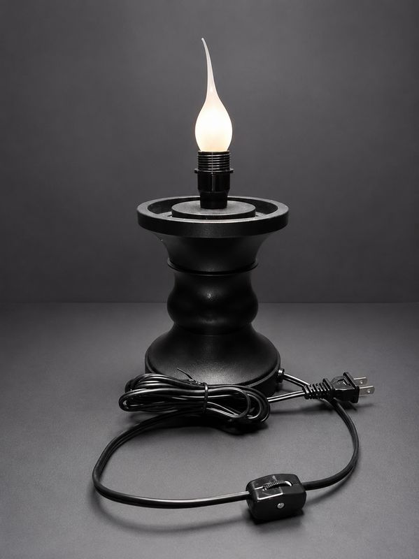 6" Black Pedestal