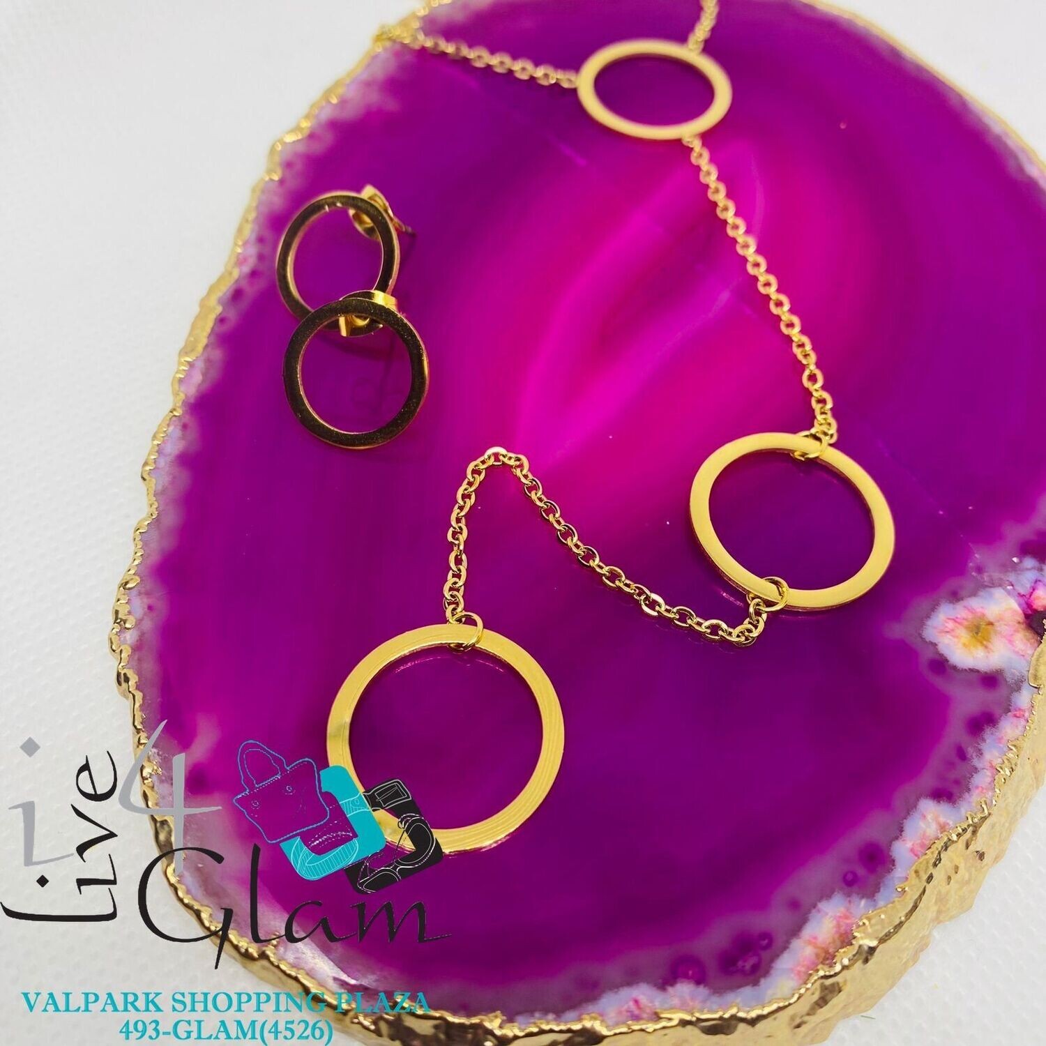 Stainless Steel Circle Chain Set