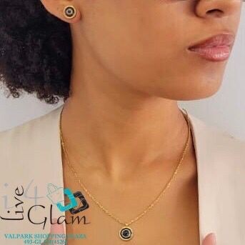 Stainless Steel Evil Eye Chain Set