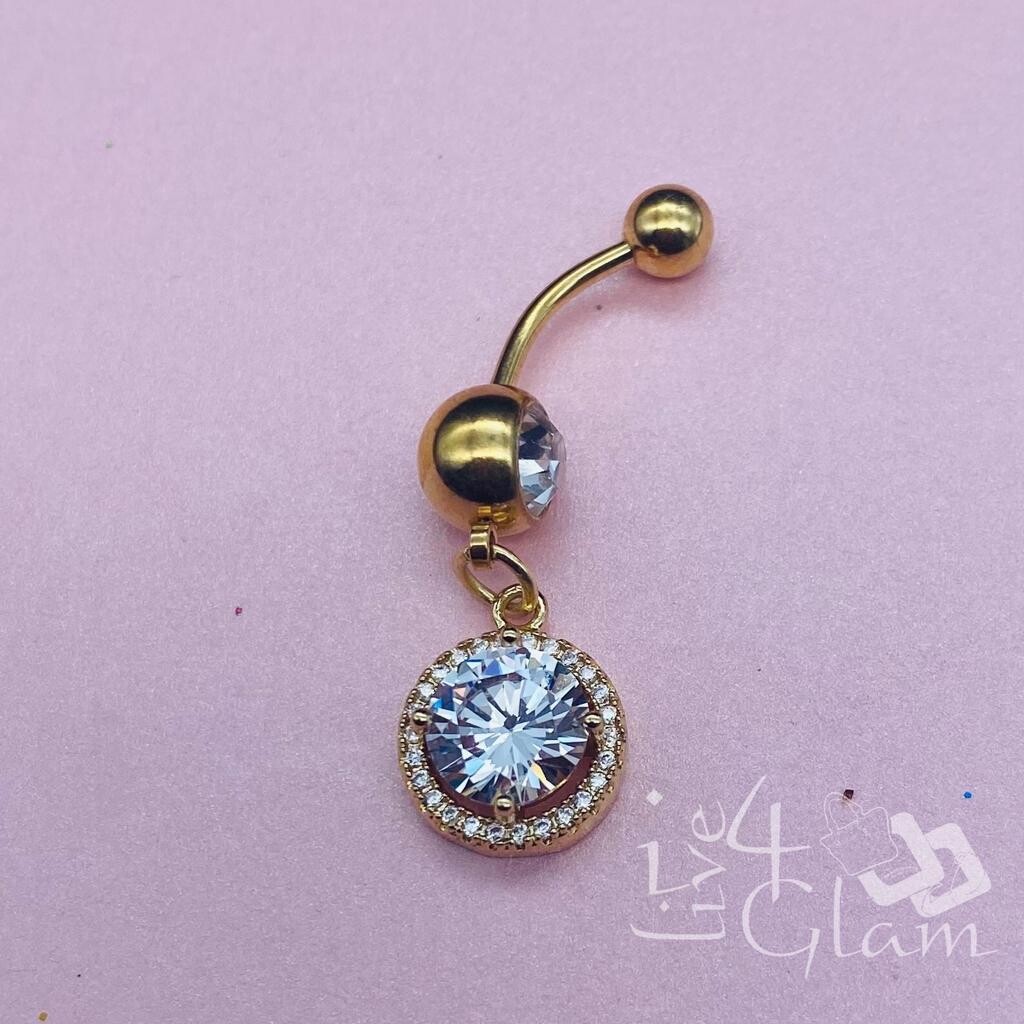 Belly Ring, Color: Gold, Size: Circle