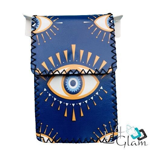 Hand Stitched Crossbody, Color: Evil Eye