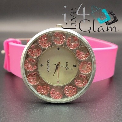 Pink Silicone Watch