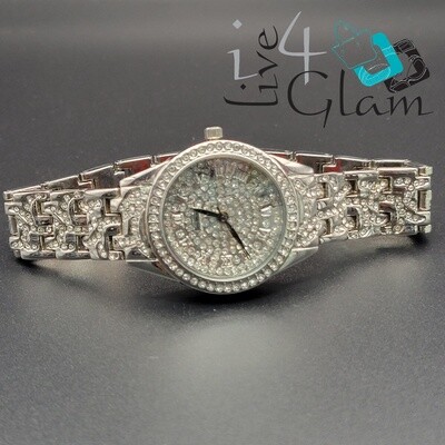 Silver CZ Watch
