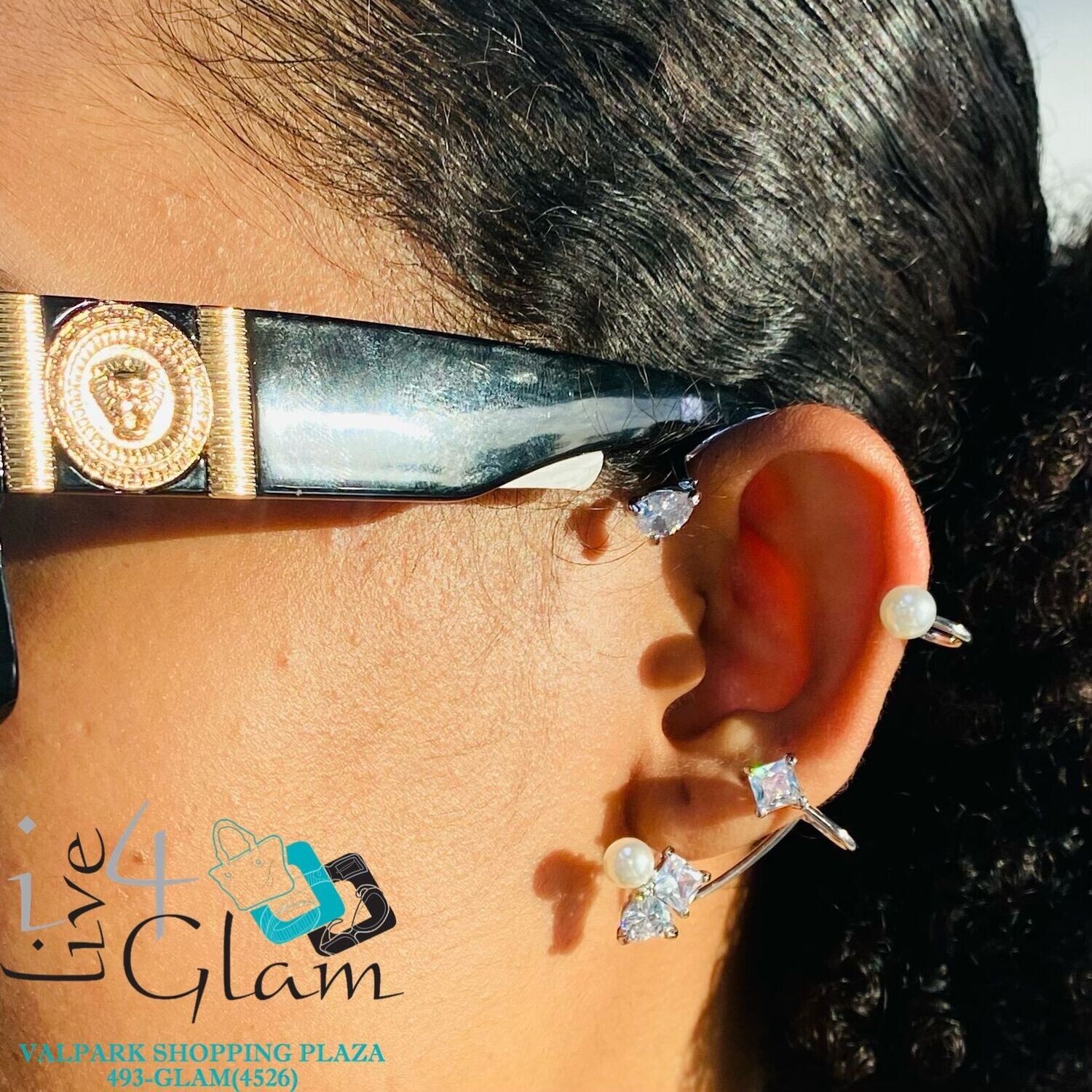 Cz and Pearl Ear Cuff