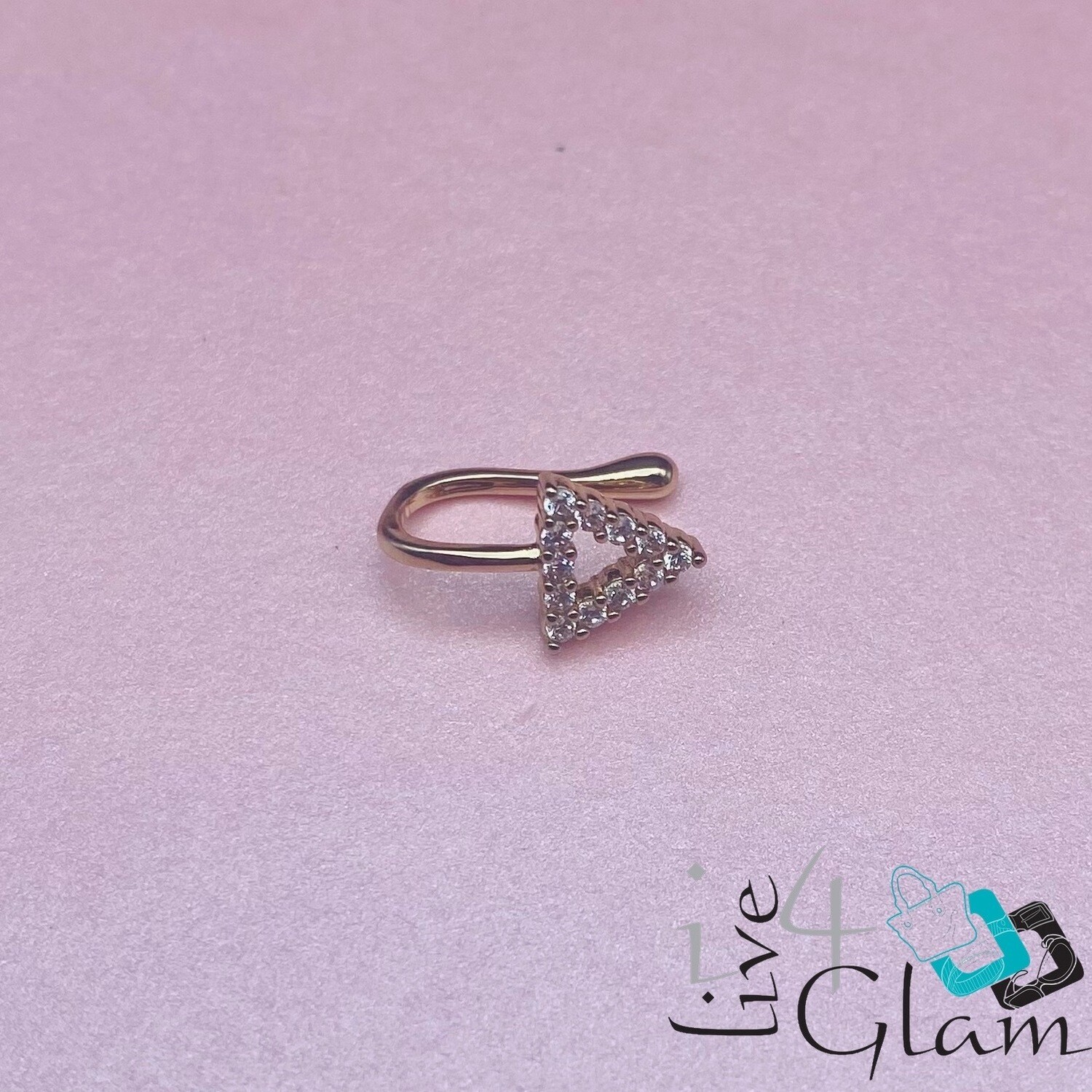 Fashion CZ Triangle Nose Cuff