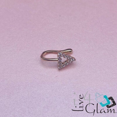 Fashion CZ Triangle Nose Cuff