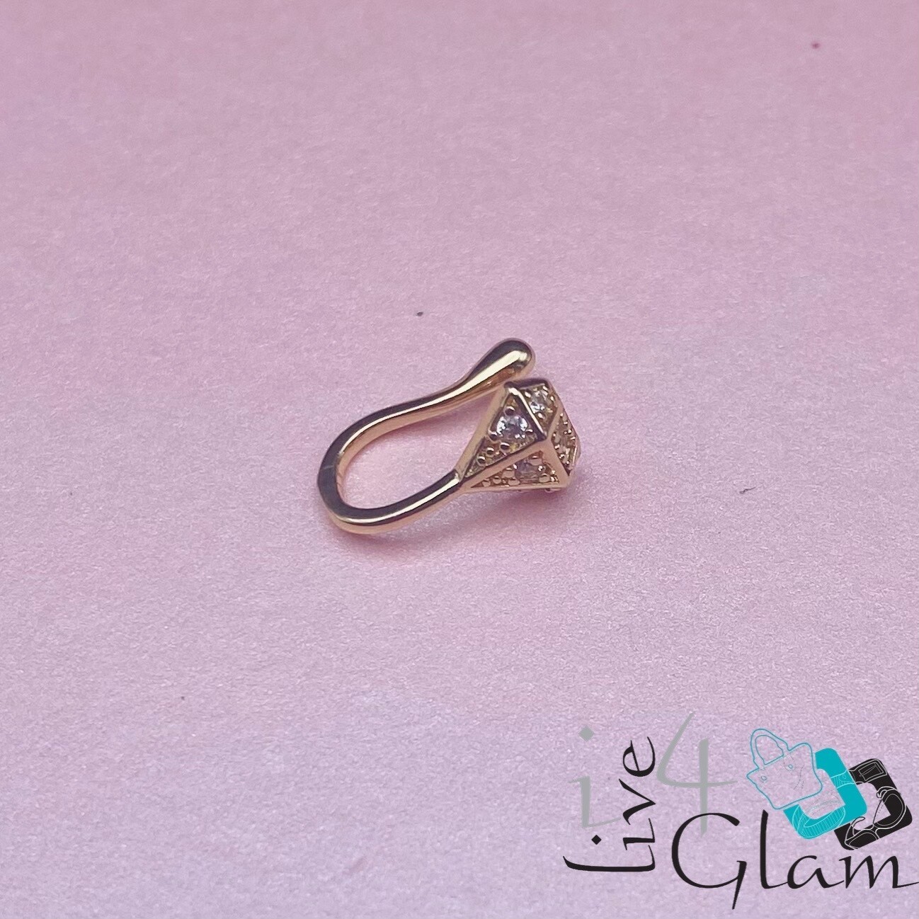 Fashion CZ Diamond Nose Cuff