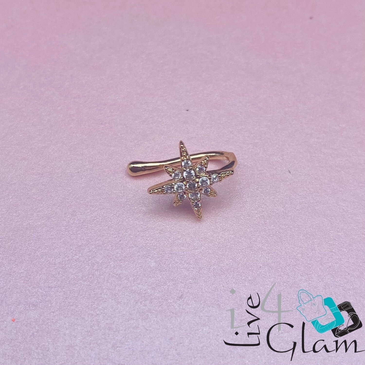 Fashion CZ Easter Star Nose Cuff