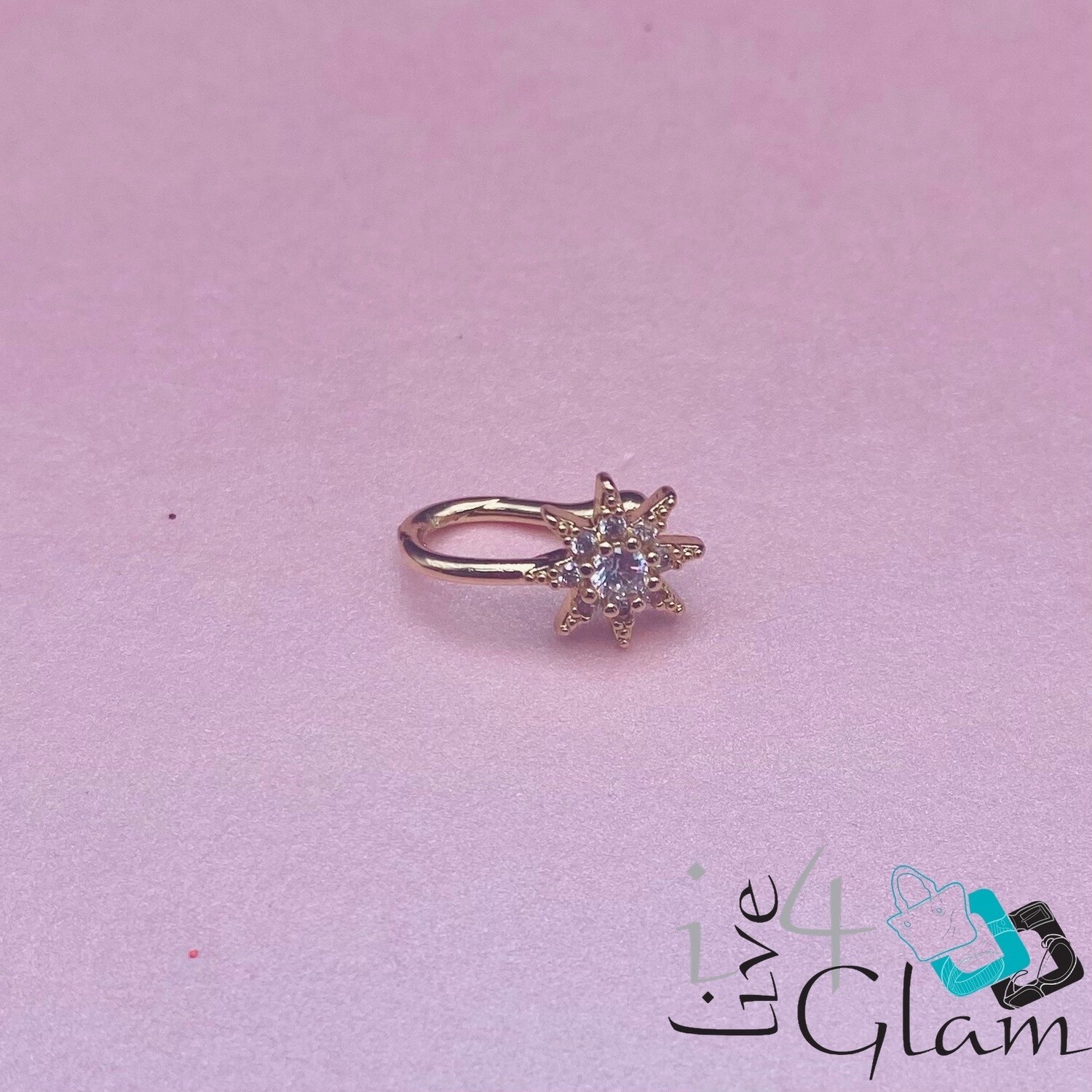 Fashion CZ  Star Nose Cuff