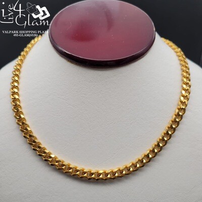 Stainless  Steel 24&quot; Open Miami Cuban Link Chain 7mm