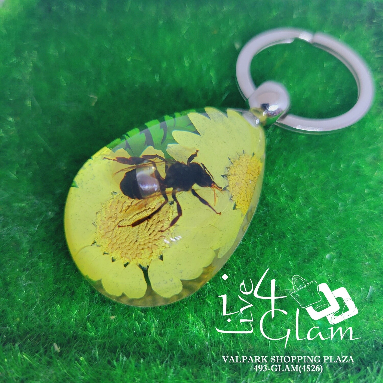Real Animal Honeybee Key Ring