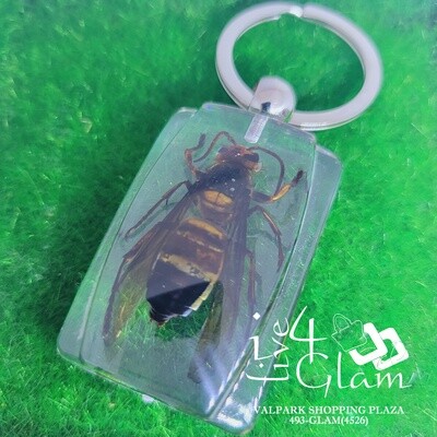 Real Animal Glow In The Dark Wasp Key Ring
