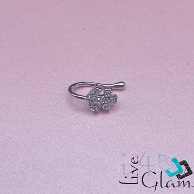 Fashion CZ Anchor Nose Cuff