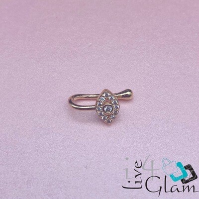 Fashion CZ Evil Eye Nose Cuff
