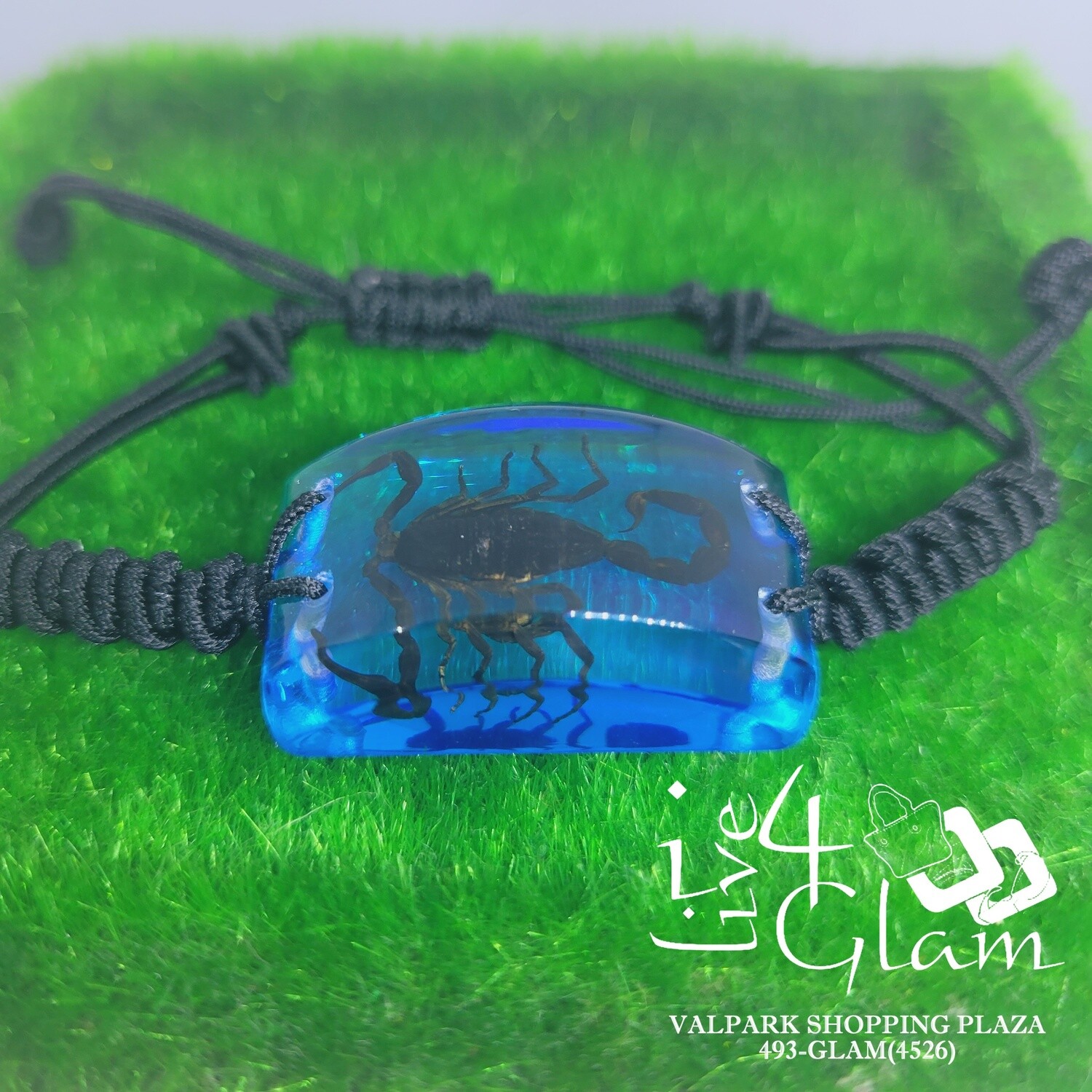 Real Animal Blue Scorpion Bracelet Medium