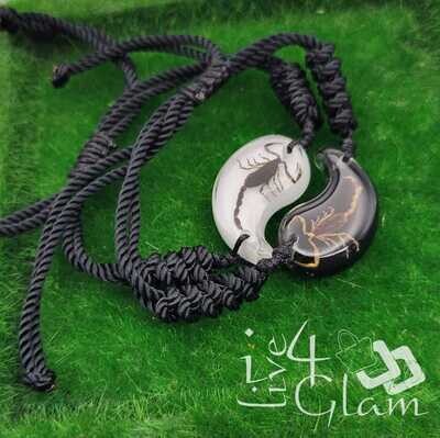 Real Animal Scorpion Yin/Yang Bracelet