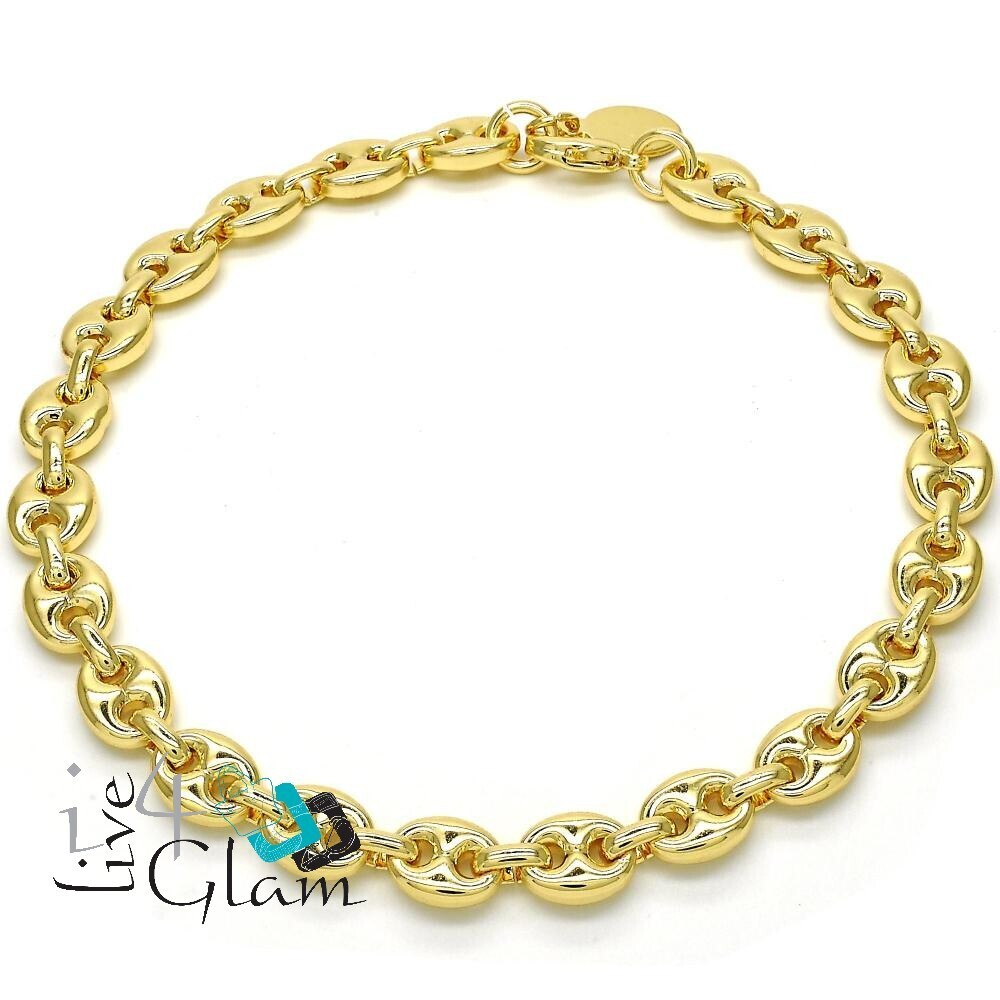 Gold Layered Anklet, Puff Mariner