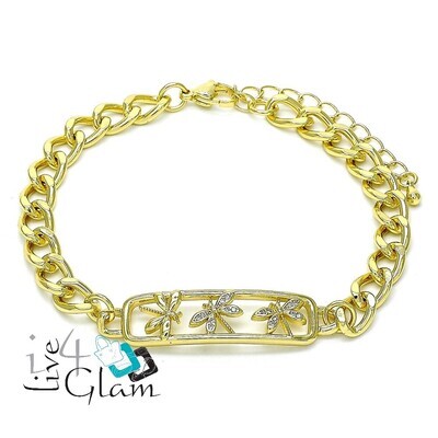 Gold Layered Bracelet, DragonFly