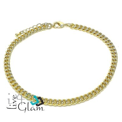 Gold Layered Anklet, Miami Cuban