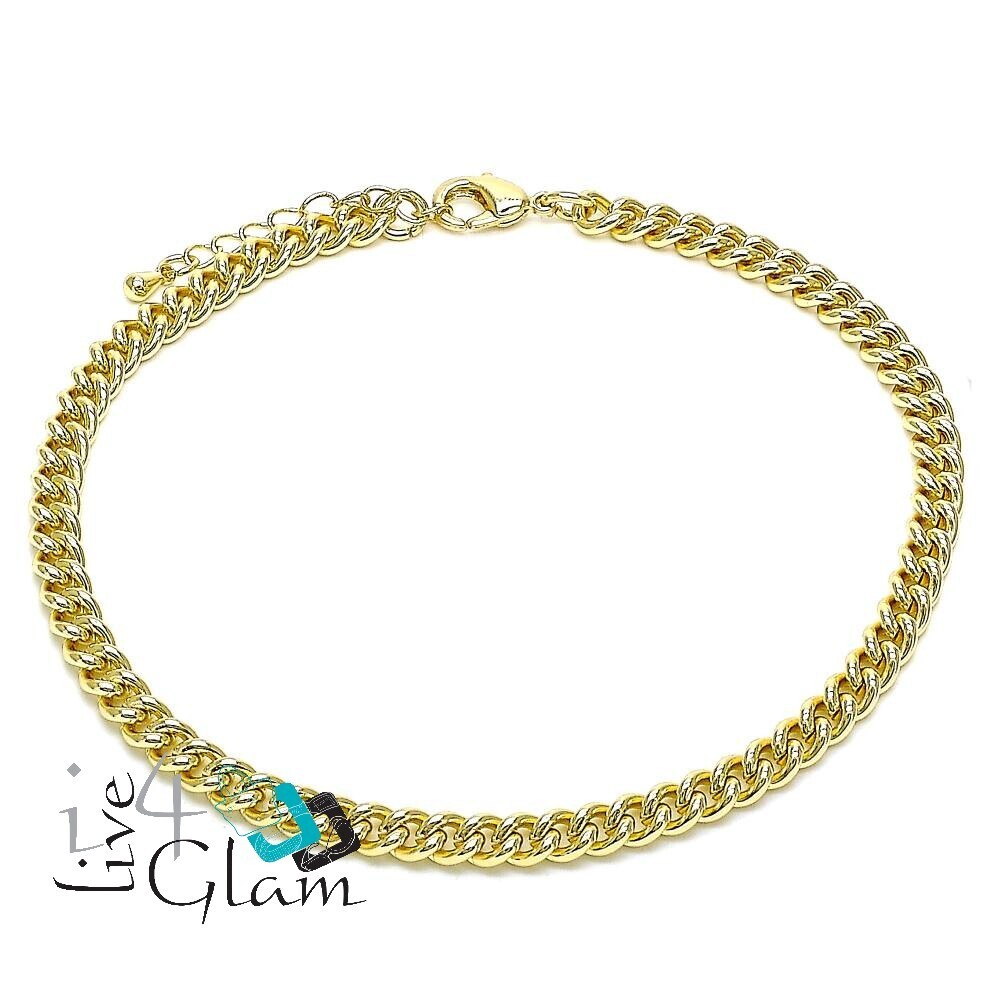 Gold Layered Anklet, Miami Cuban