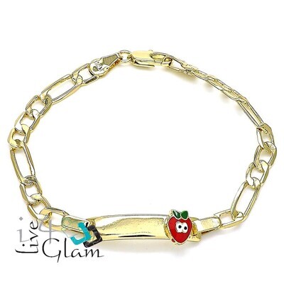 Gold Layered Bracelet, Strawberry