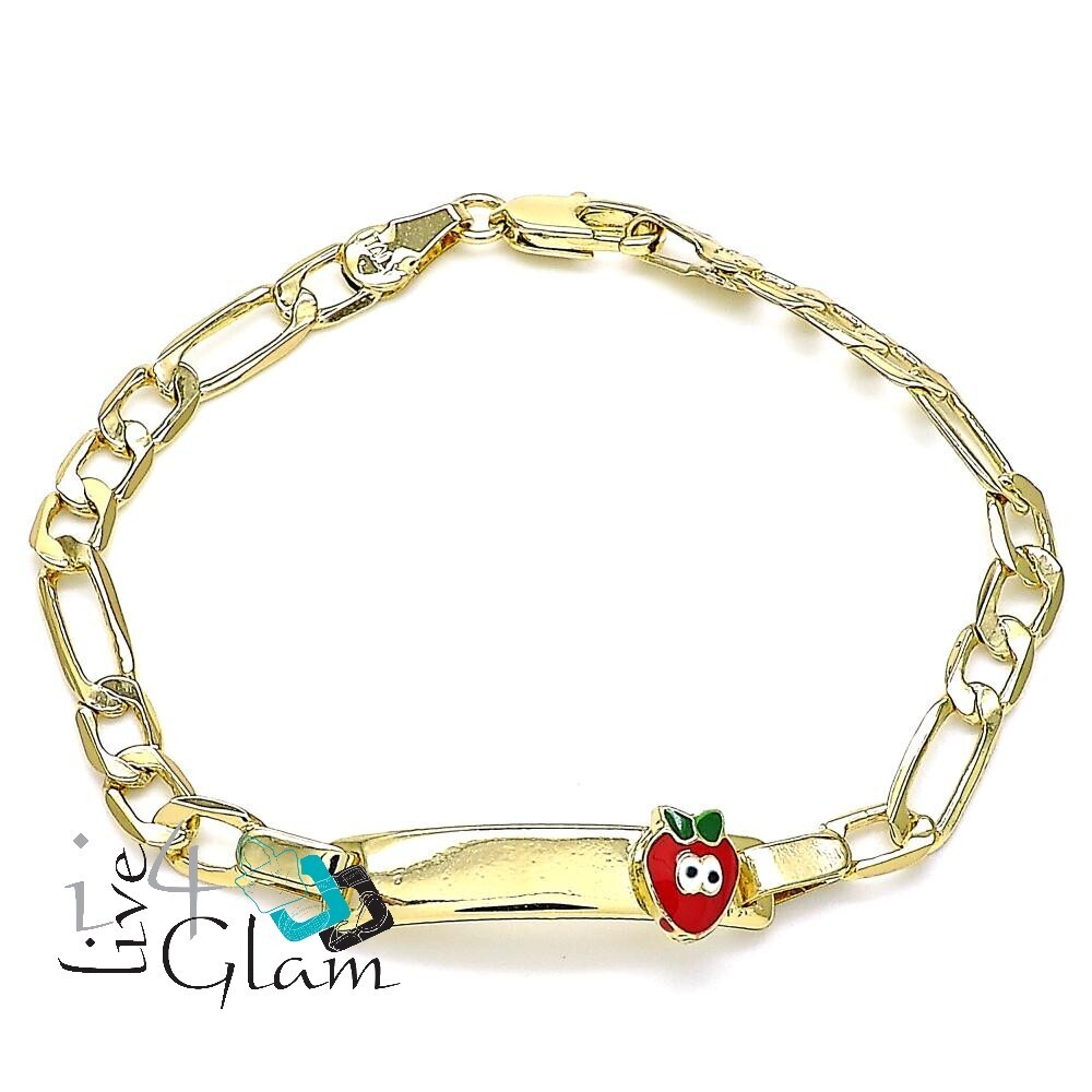 Gold Layered Bracelet, Strawberry