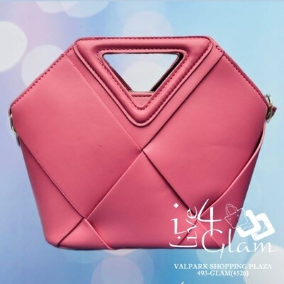 Woven Triangle Handle Bag