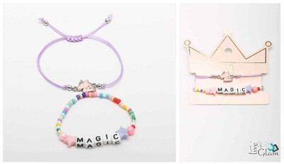 M Magic 2pcs Pull String Bracelet