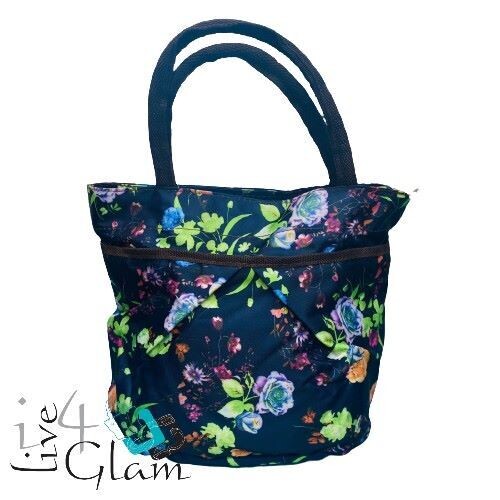 Flower Lunch Bag, Color: Orange &amp; Purple