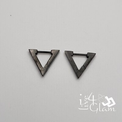 Stainless Steel Triangle Huggie 