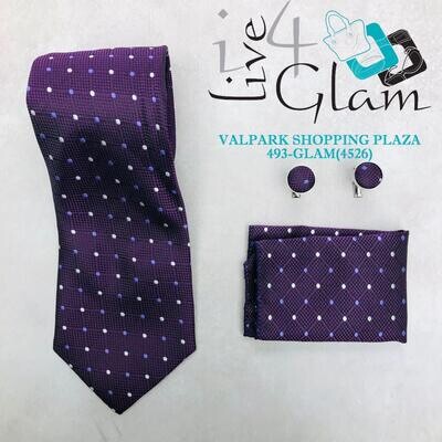 Men&#39;s Tie and Cuff Link Silk Set