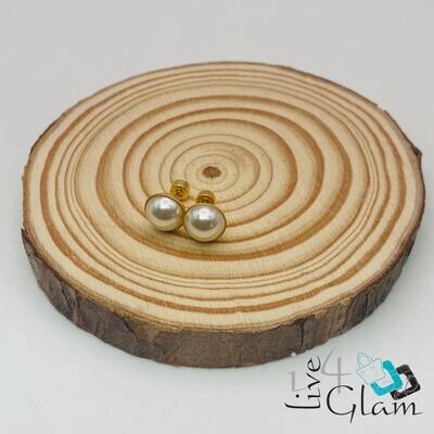 Stainless Steel Pearl Screw Back
