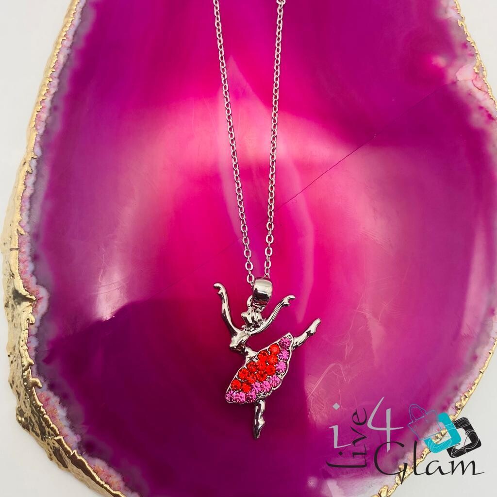 Fashion Necklace Ballerina Pendant