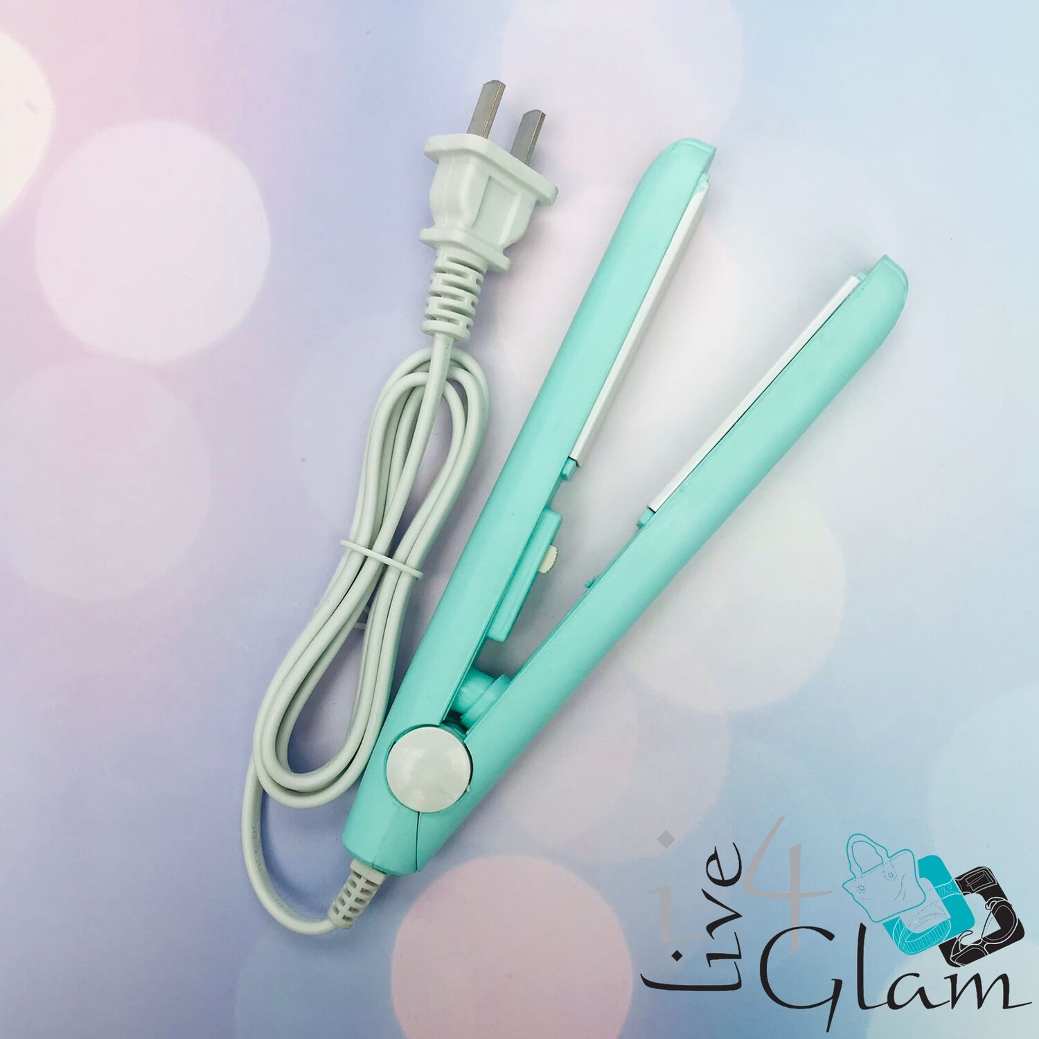 Mini Flat Iron, Color: Blue