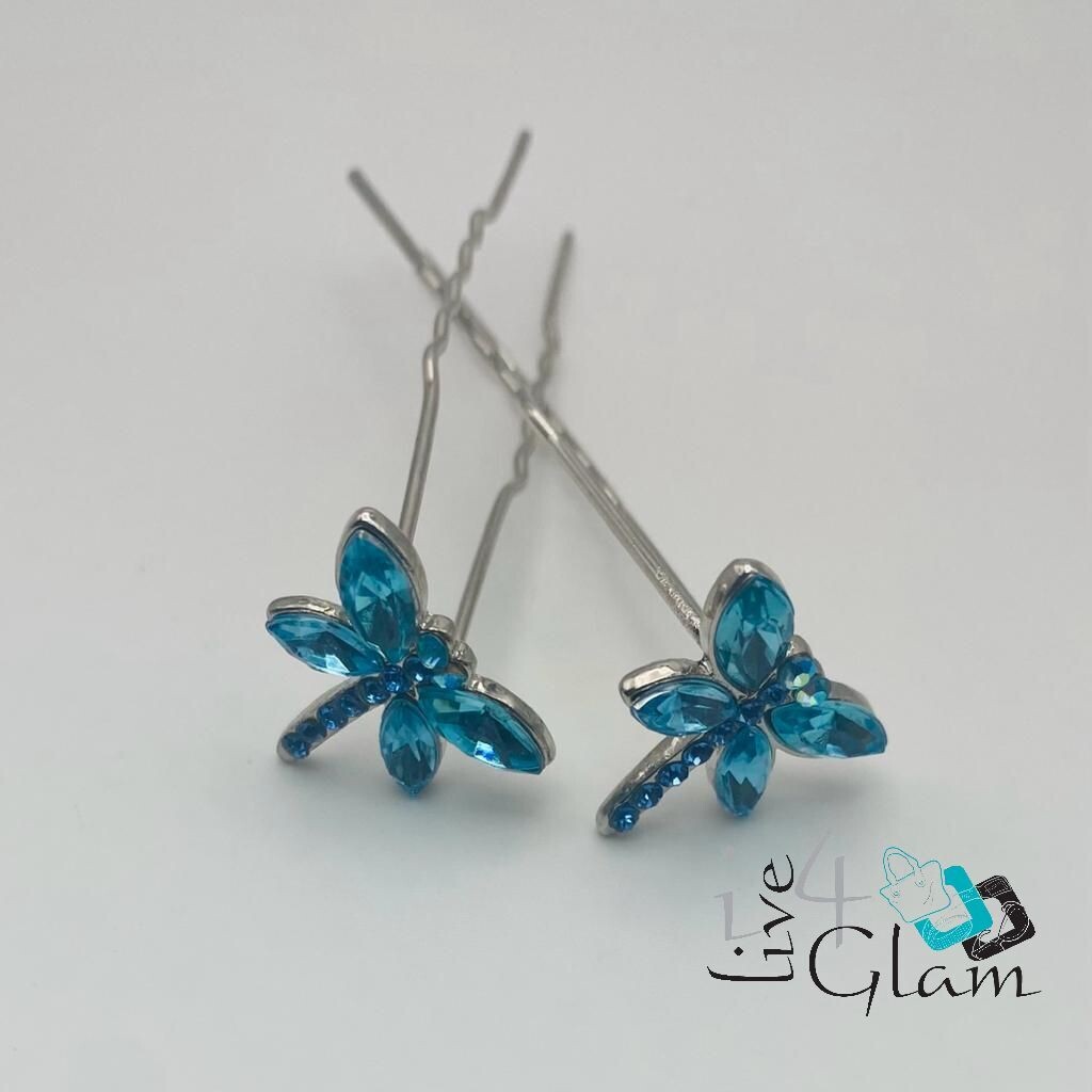 Dragonfly Hair Pin, Color: Blue