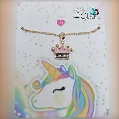 Pink Princess Crown Fashion Chain