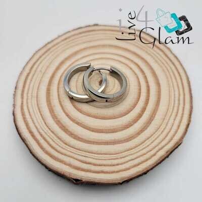 Stainless Steel Silver Hoop