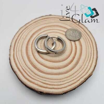 Stainless Steel Silver Hoop